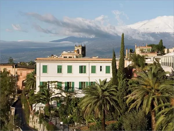 Mount Etna volcano from Taormina