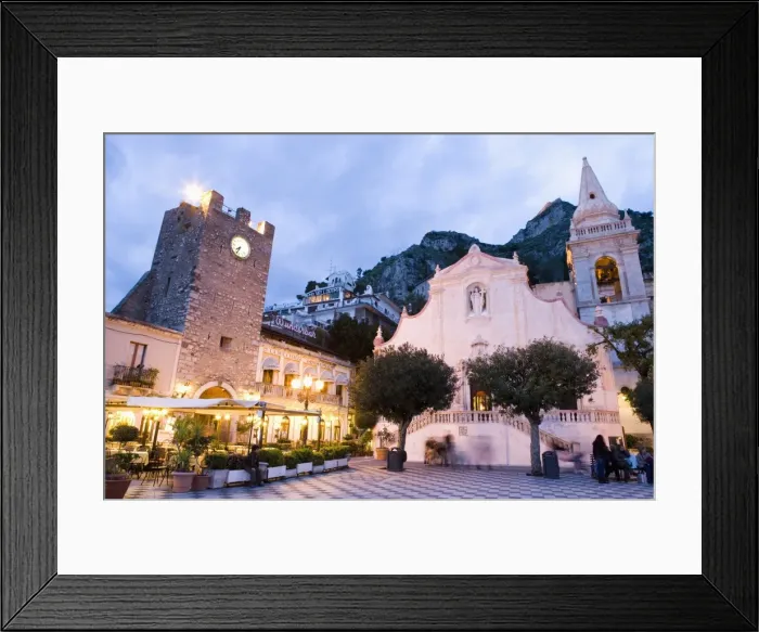 Framed Print : Evening, Piazza IX Aprile