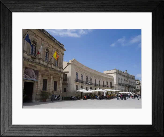 Framed Print : Cafe, Palazzo Beneventano del Bosco Framed Print : Cafe, Palazzo Beneventano del Bosco