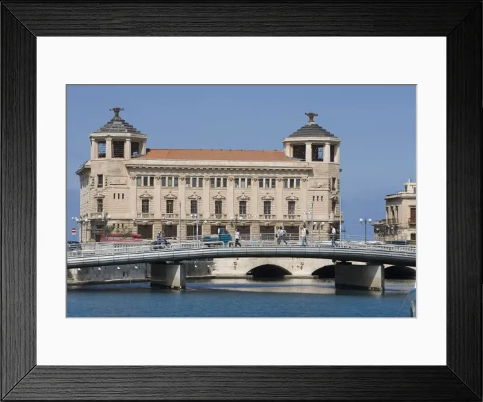 Framed Print : Bridge, harbour Framed Print : Bridge, harbour