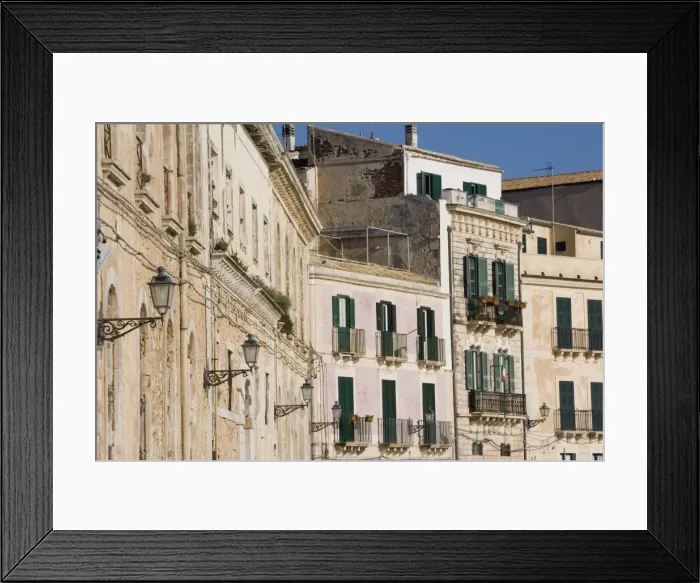 Framed Print : Buildings, Ortygia Framed Print : Buildings, Ortygia