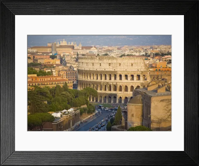 Framed Print : Colosseum, view from Altare della Patria Framed Print : Colosseum, view from Altare della Patria