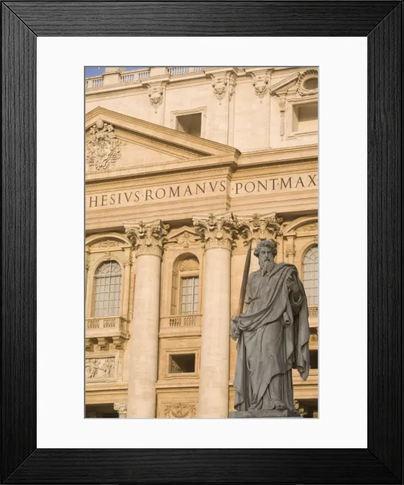 Framed Print : Statue of St Framed Print : Statue of St
