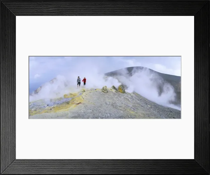 Framed Print : Fumaroles on the crater edge Framed Print : Fumaroles on the crater edge
