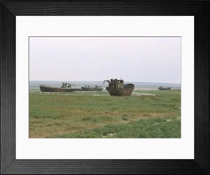 Framed Print : Dry seabed since water losses Framed Print : Dry seabed since water losses