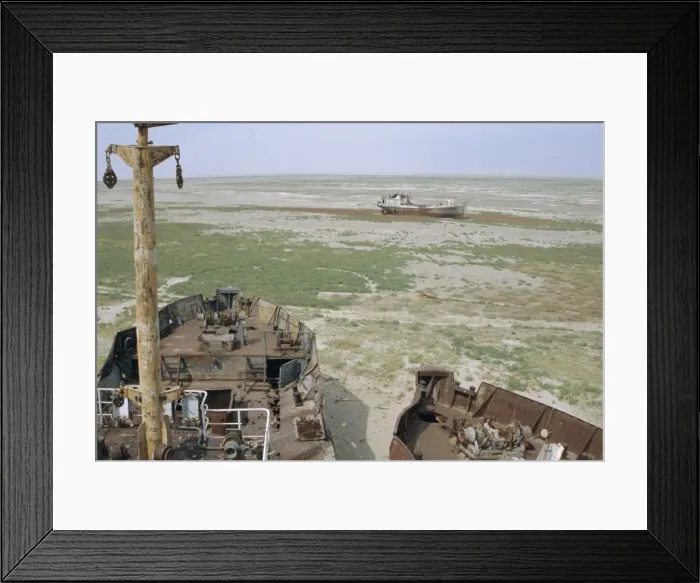 Framed Print : Ships graveyard near Aralsk Framed Print : Ships graveyard near Aralsk