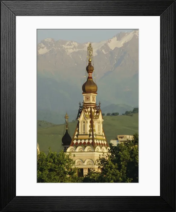 Framed Print : The Zenkov Cathedral built with wood Framed Print : The Zenkov Cathedral built with wood