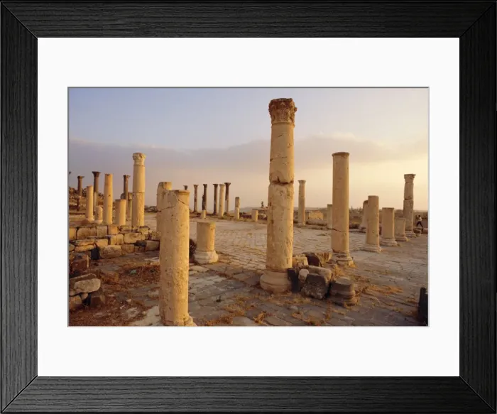 Framed Print : Roman ruins of Umm Qais Framed Print : Roman ruins of Umm Qais
