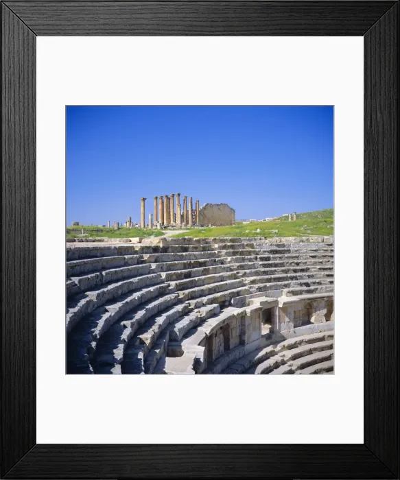Framed Print : Temple of Artemis and North Theatre