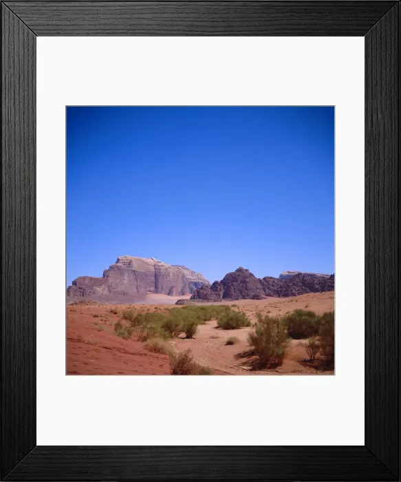 Framed Print : Jabal Rum, desert landscape in Southern Jordan Framed Print : Jabal Rum, desert landscape in Southern Jordan