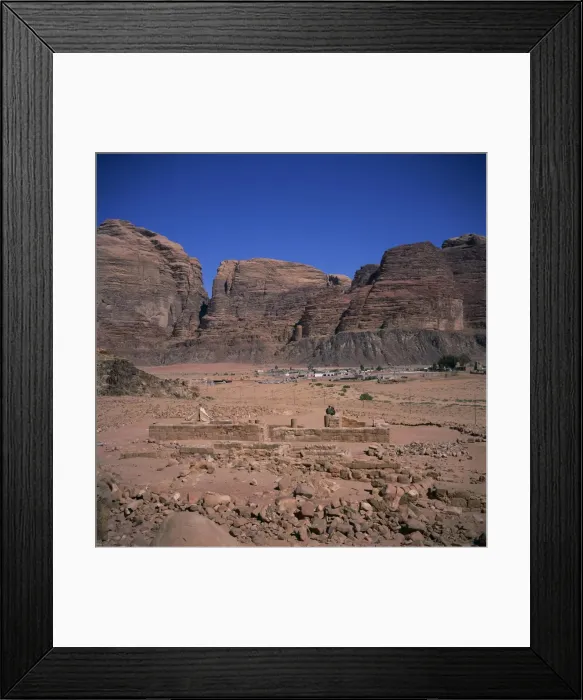 Framed Print : Nabatean temple dating from the 1st century AD Framed Print : Nabatean temple dating from the 1st century AD