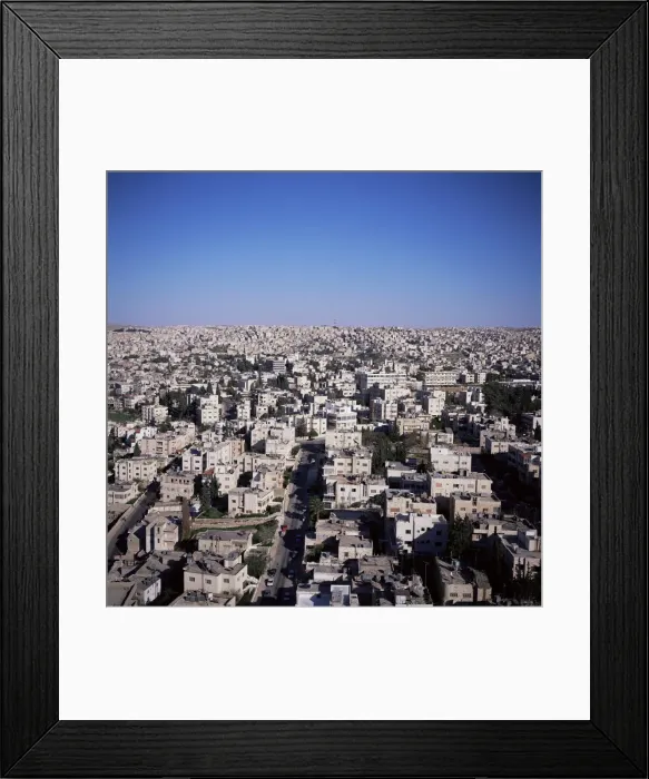 Framed Print : Jebel Amman and Citadel from the Jordan Tower at 3rd Circle