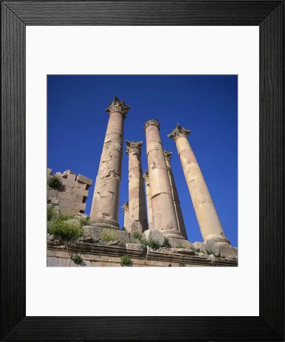 Framed Print : Detail of the peristyle of 13m high columns from Framed Print : Detail of the peristyle of 13m high columns from