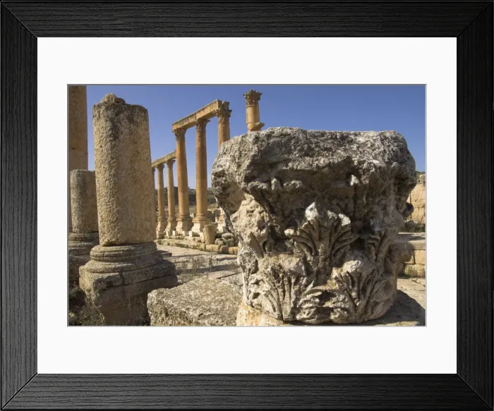Framed Print : Close up of column capital Framed Print : Close up of column capital