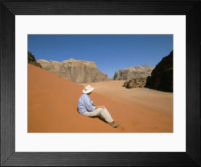 Framed Print : Red sand and rocks of the desert Framed Print : Red sand and rocks of the desert
