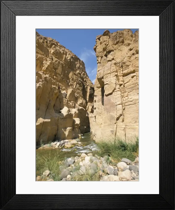 Framed Print : Wadi Mujib Gorge Framed Print : Wadi Mujib Gorge