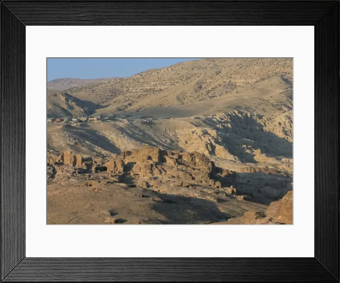 Framed Print : View over Nabatean tombs Framed Print : View over Nabatean tombs