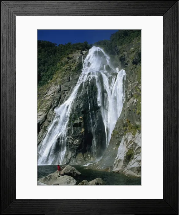 Framed Print : Waterfall over rocks Framed Print : Waterfall over rocks