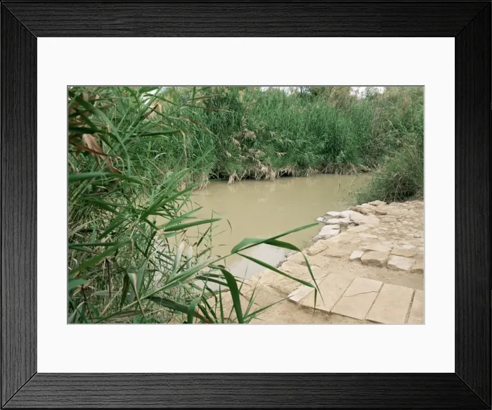 Framed Print : Location on the Jordan River where Jesus was baptised Framed Print : Location on the Jordan River where Jesus was baptised