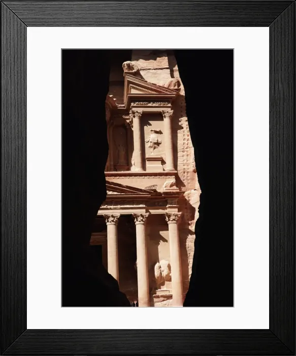 Framed Print : The Siq and the facade of the Treasury (El Khazneh) (Al Khazna) Framed Print : The Siq and the facade of the Treasury (El Khazneh) (Al Khazna)