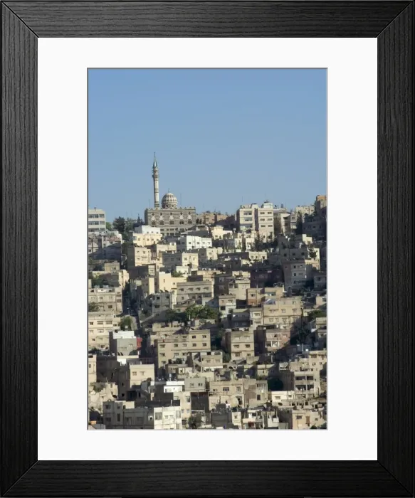 Framed Print : City mosque in downtown area Framed Print : City mosque in downtown area