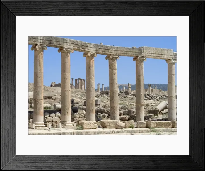 Framed Print : Cardo Maximus colonnaded street