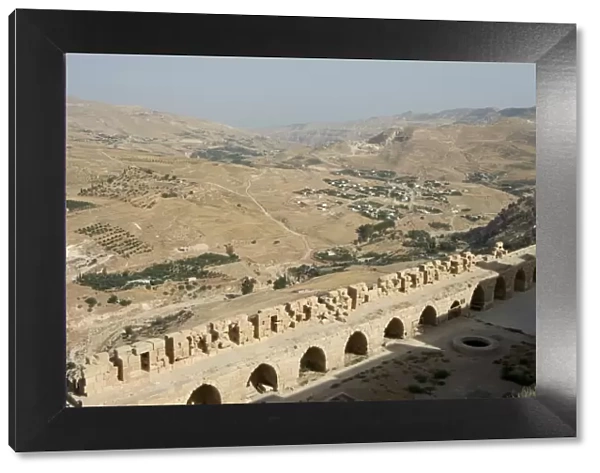 Karak Crusader castle ruins