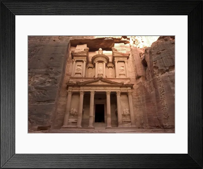 Framed Print : Morning light on the Treasury (Al-Khazneh) Framed Print : Morning light on the Treasury (Al-Khazneh)