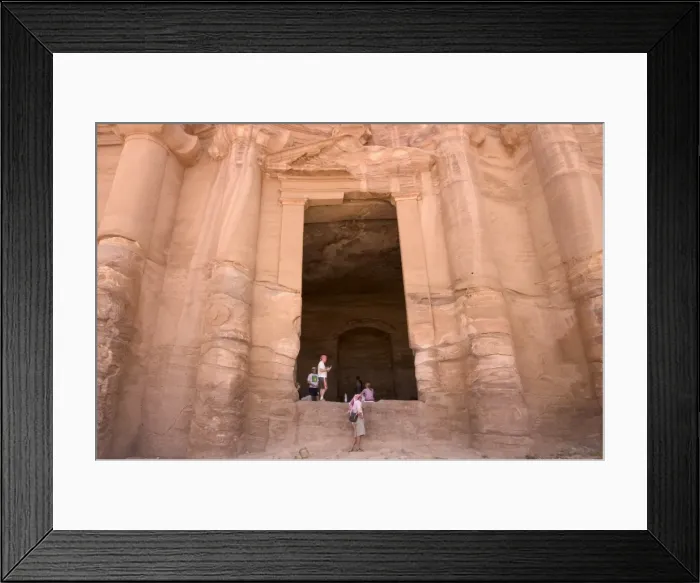 Framed Print : Tourists at the door of the Monastery Framed Print : Tourists at the door of the Monastery