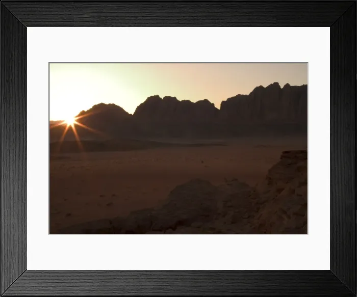 Framed Print : Sunset, desert scenery Framed Print : Sunset, desert scenery
