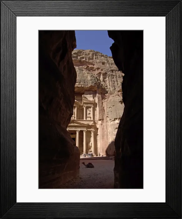 Framed Print : The Treasury (Al Khazneh) (El Khazneh) (Al Khazna) Framed Print : The Treasury (Al Khazneh) (El Khazneh) (Al Khazna)