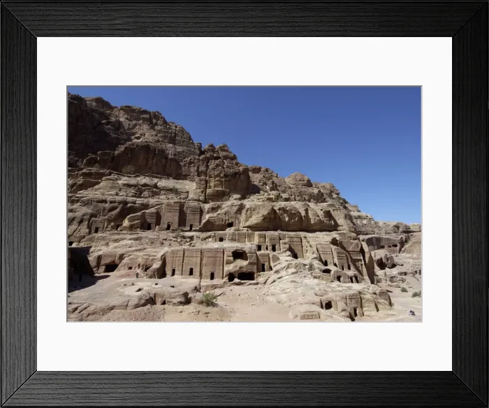 Framed Print : Nabatean Tombs Framed Print : Nabatean Tombs