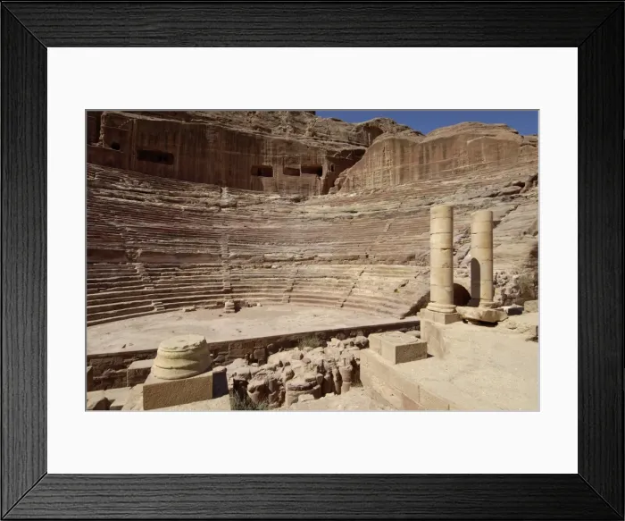 Framed Print : Nabatean Theatre Framed Print : Nabatean Theatre