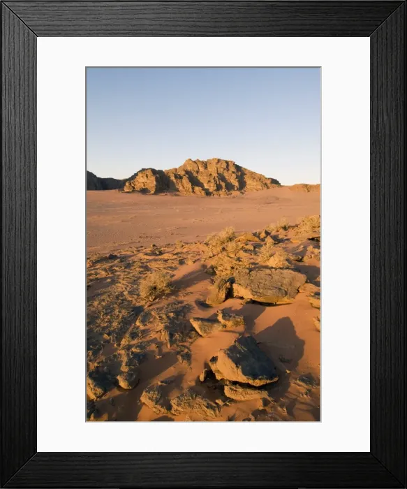 Framed Print : Desert, Wadi Rum Framed Print : Desert, Wadi Rum