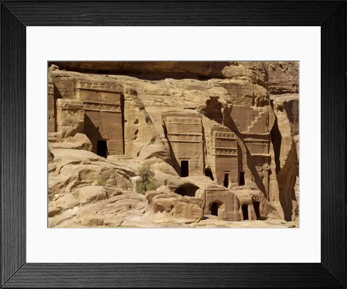 Framed Print : Nabatean tombs Framed Print : Nabatean tombs