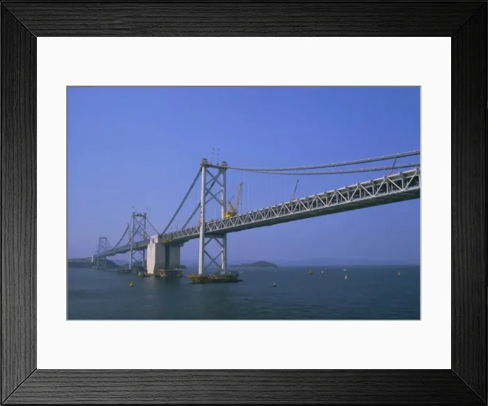 Framed Print : Seto Ohashi Bridge between the islands of Honshu and Shikoku Framed Print : Seto Ohashi Bridge between the islands of Honshu and Shikoku