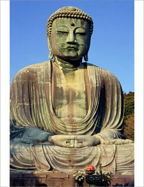 The seated statue of the Great Buddha of Kamakura in