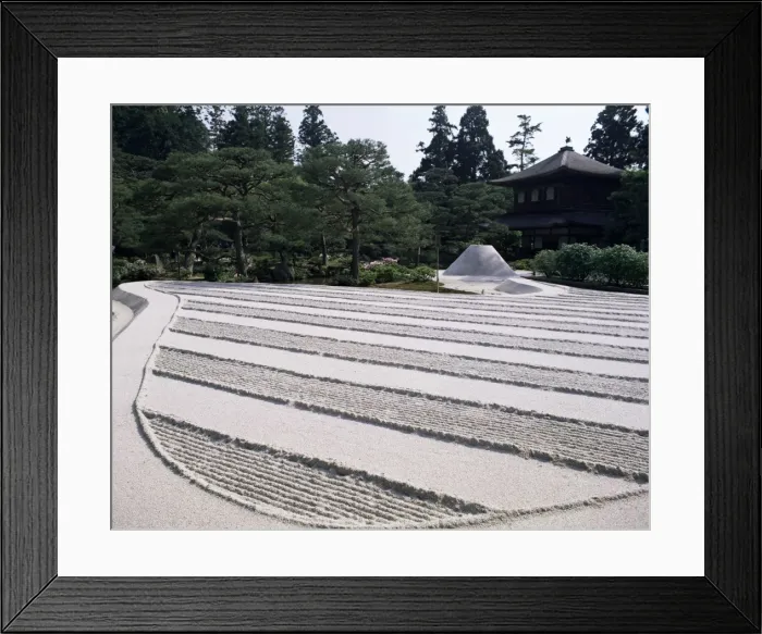 Framed Print : Kyoto Zen stone gardens Framed Print : Kyoto Zen stone gardens