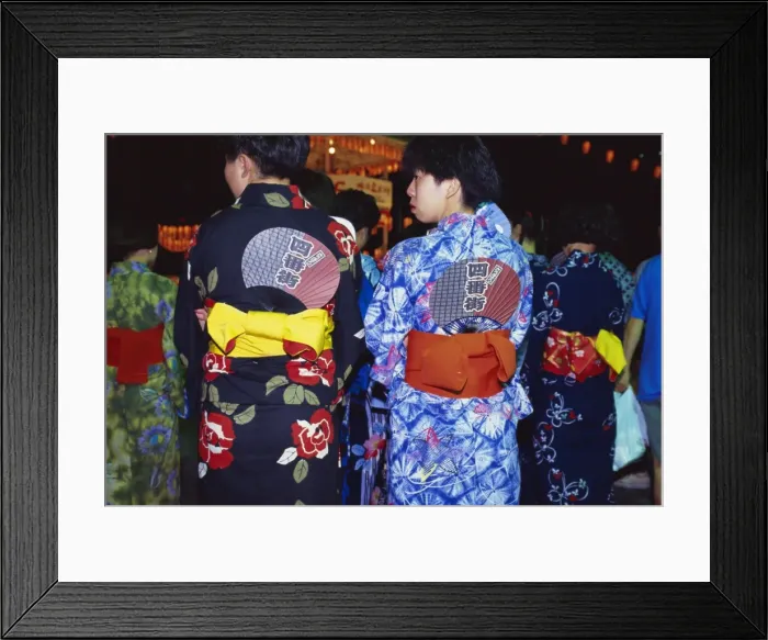 Framed Print : Traditional kimonos Framed Print : Traditional kimonos