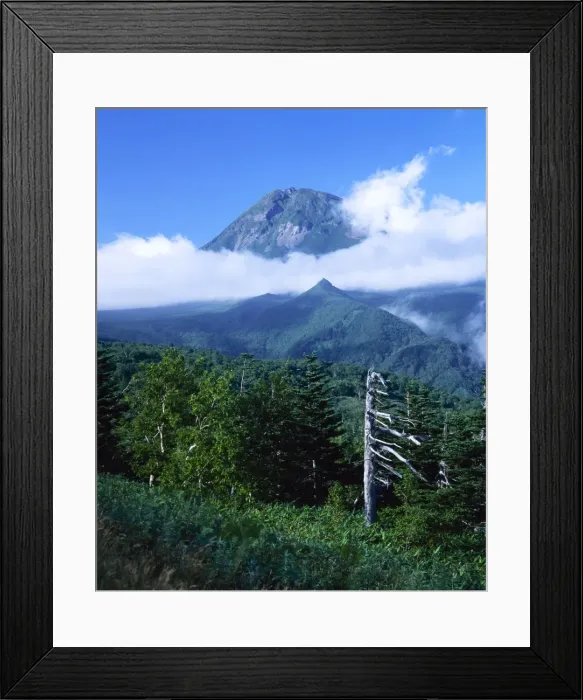 Framed Print : Mount Rauso-dake with low cloud Framed Print : Mount Rauso-dake with low cloud