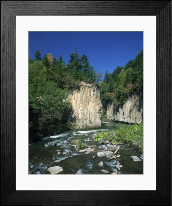 Framed Print : The Sounkyo Gorge Framed Print : The Sounkyo Gorge