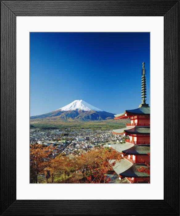 Framed Print : Fuji with Mt Framed Print : Fuji with Mt