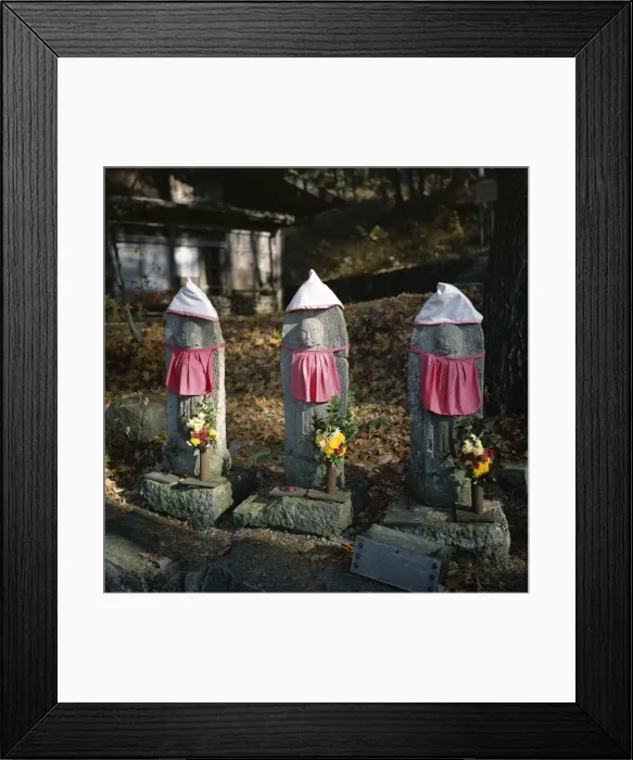 Framed Print : Jizo statues Framed Print : Jizo statues