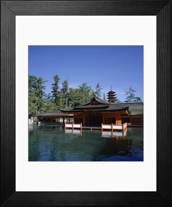 Framed Print : Itsukushima-jinja shrine and five storeyed pagoda Framed Print : Itsukushima-jinja shrine and five storeyed pagoda
