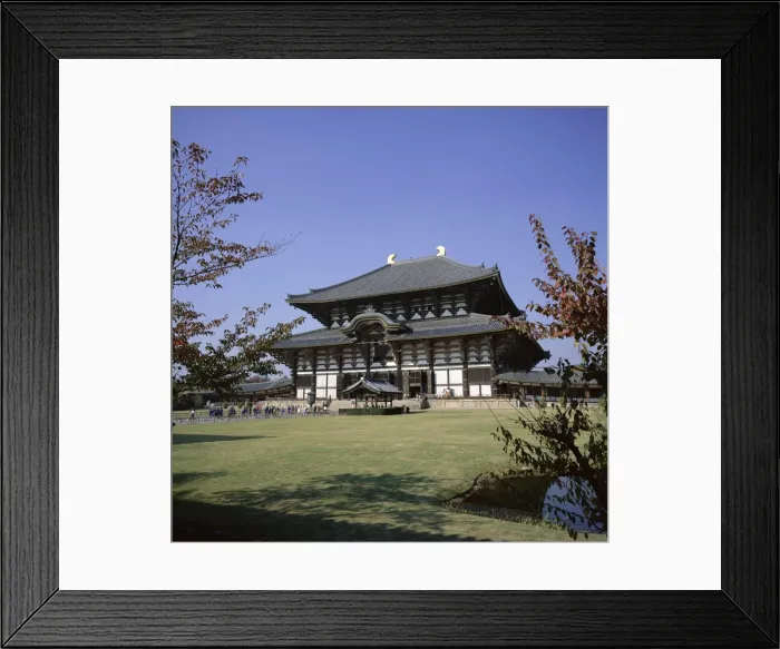 Framed Print : Exterior of the Daibutsu-den hall of the Great Buddha Framed Print : Exterior of the Daibutsu-den hall of the Great Buddha