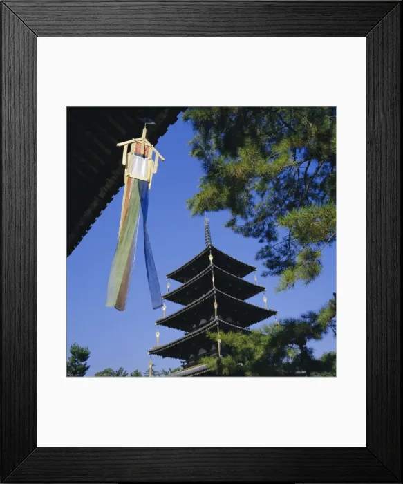 Framed Print : Horyu-ji Temple Pagoda Framed Print : Horyu-ji Temple Pagoda