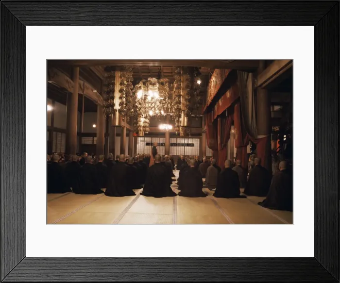 Framed Print : Morning service in Hatto (Dharma Hall) Framed Print : Morning service in Hatto (Dharma Hall)