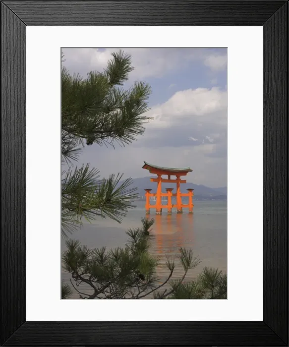 Framed Print : Floating torii Framed Print : Floating torii