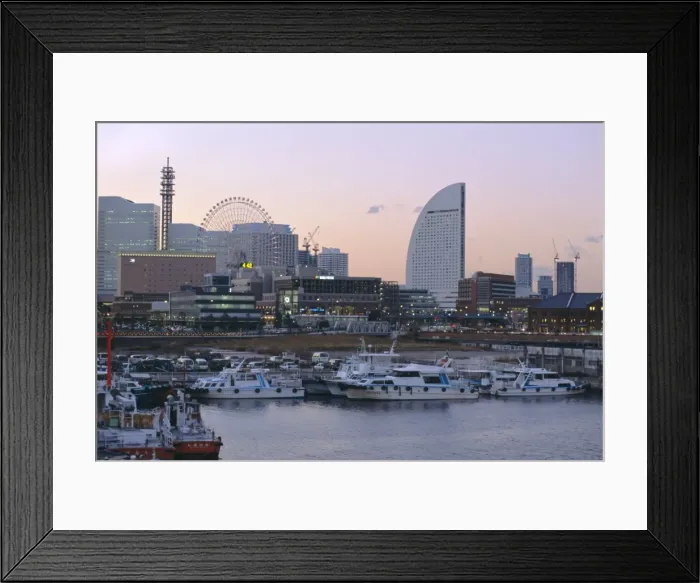 Framed Print : Yokohama Harbour Framed Print : Yokohama Harbour
