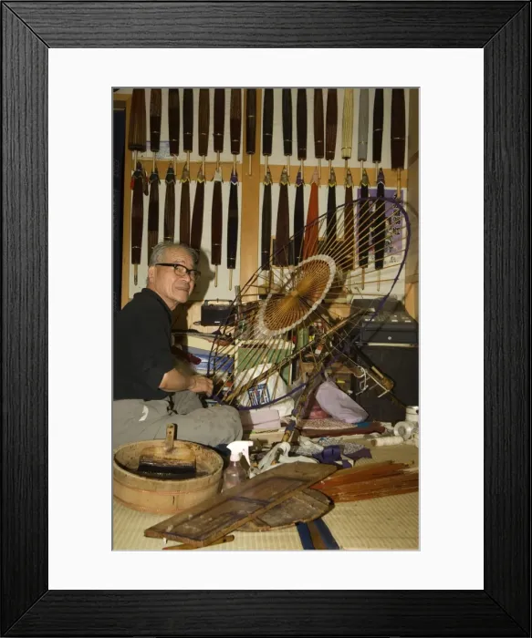 Framed Print : Traditional parasol and umbrella makers shop Framed Print : Traditional parasol and umbrella makers shop
